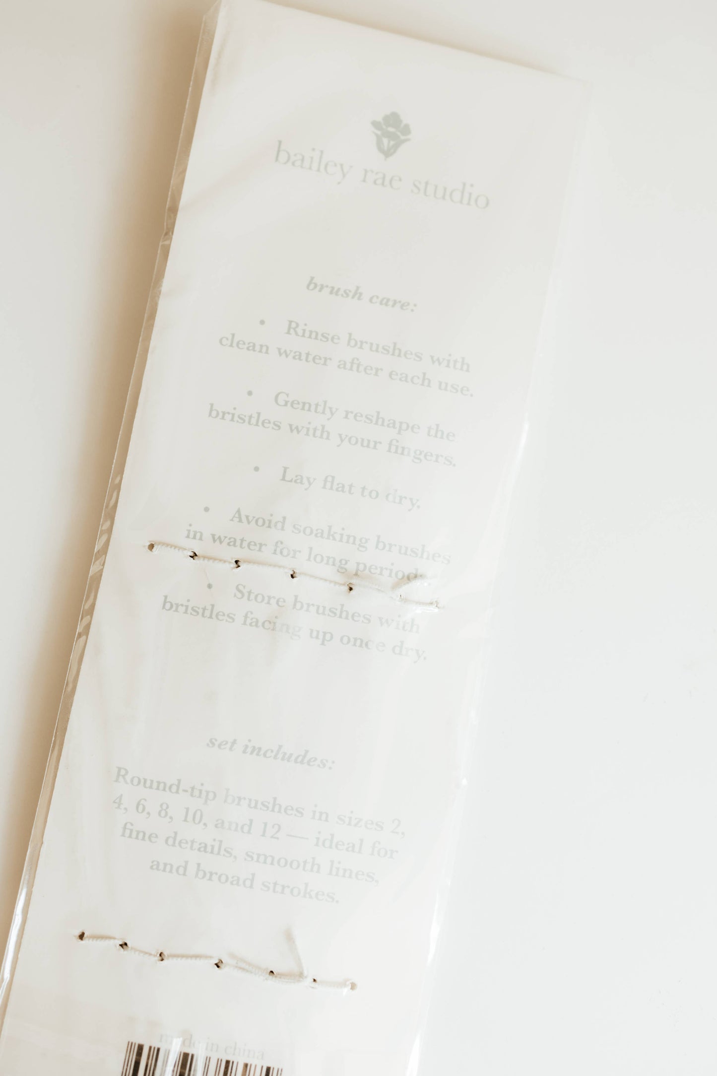 Round Tip Watercolor Brush Set -- 6 piece