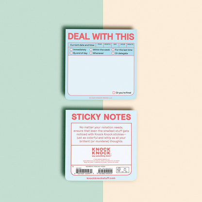 Deal with This Sticky Note (Pastel Version)