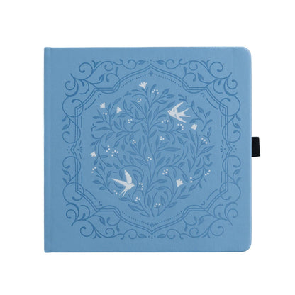 Songbird In Blue Dot Grid Notebook