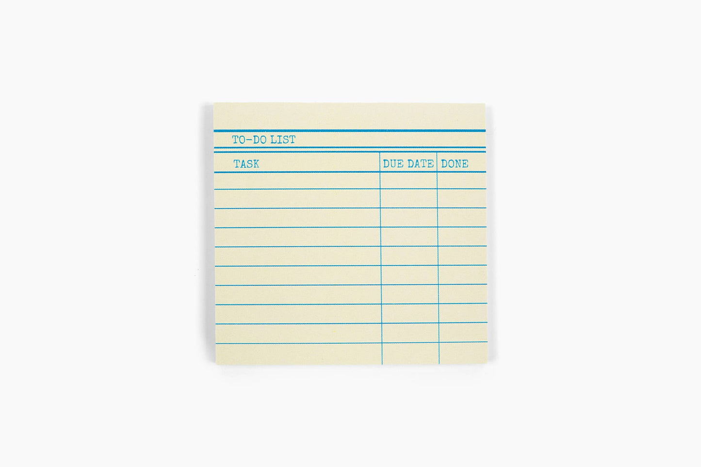 Library Card Post-It ® Sticky Notes - Yellow