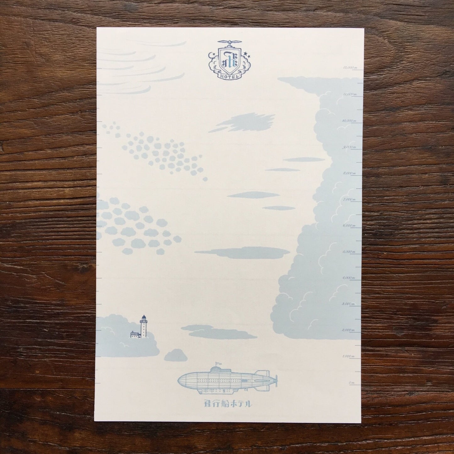 Kyupodo letter pad AIRSHIP HOTEL