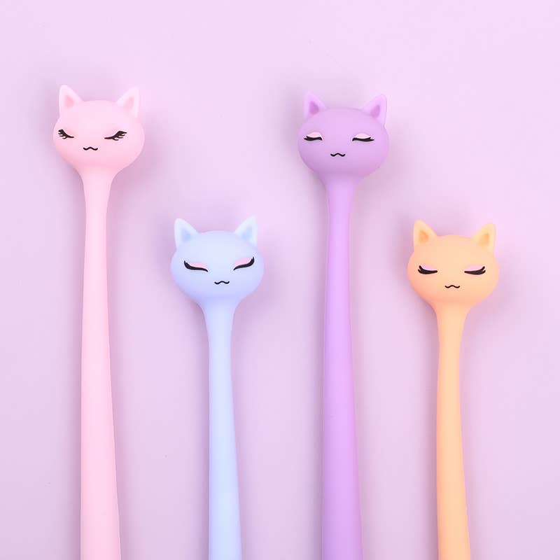 Pastel Cats Wiggle Gel Pen