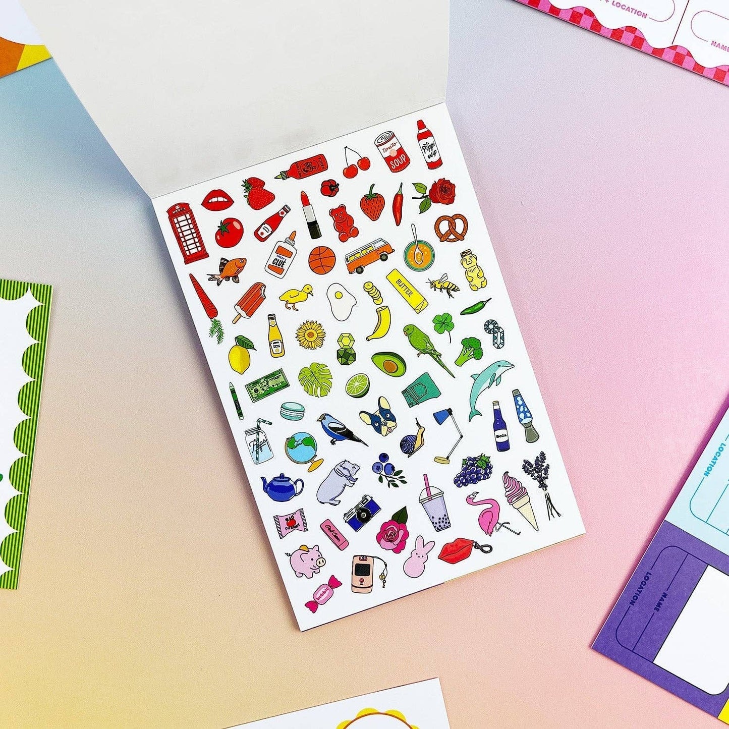 Rainbow Edition Traveling Postcard Book