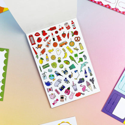 Rainbow Edition Traveling Postcard Book