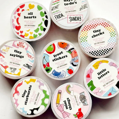 Little Letters Price Ticket Sticker Roll