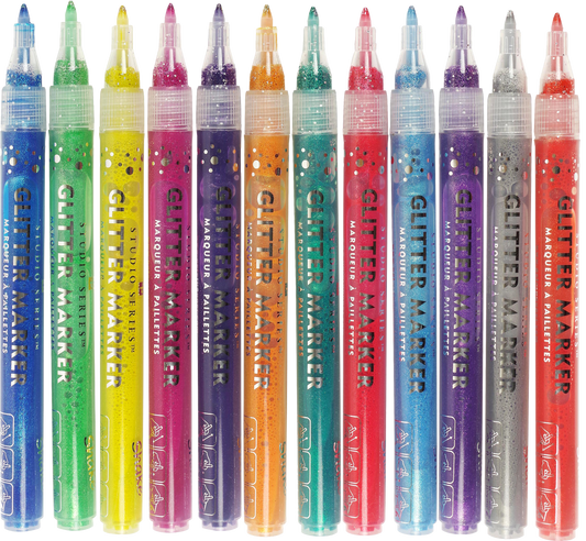 Studio Series Glitter Markers (Set of 12)