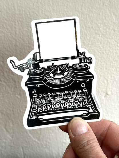 Typewriter (dry erase) STICKER