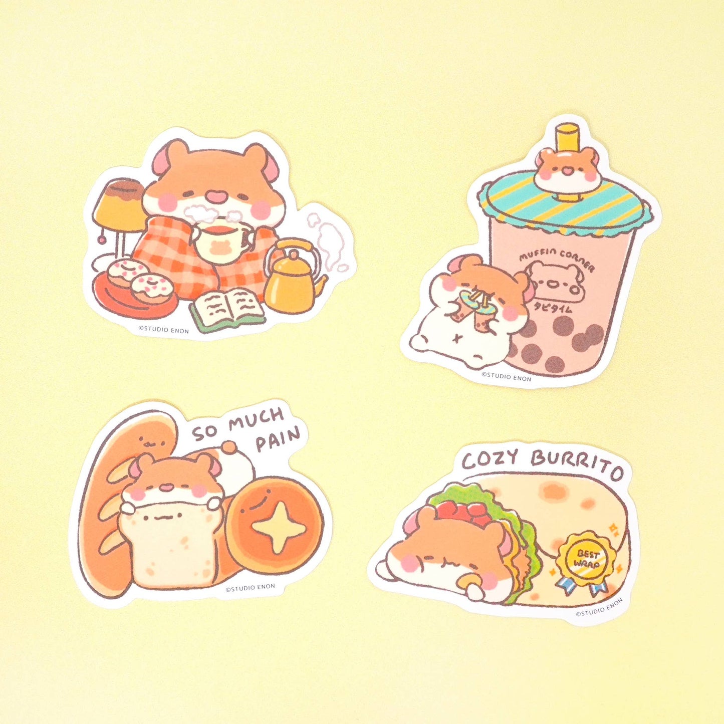 Muffinmaru Double Boba Sticker
