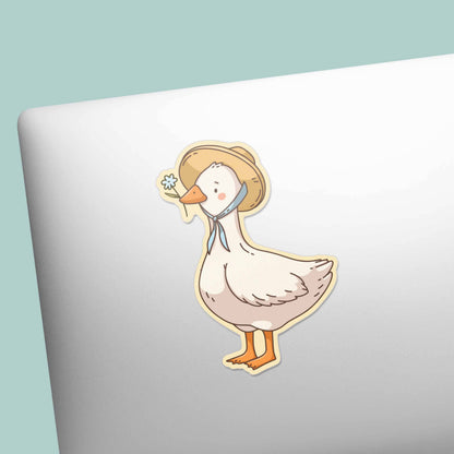 Country Goose Sticker - Cute Spring Animal Decal