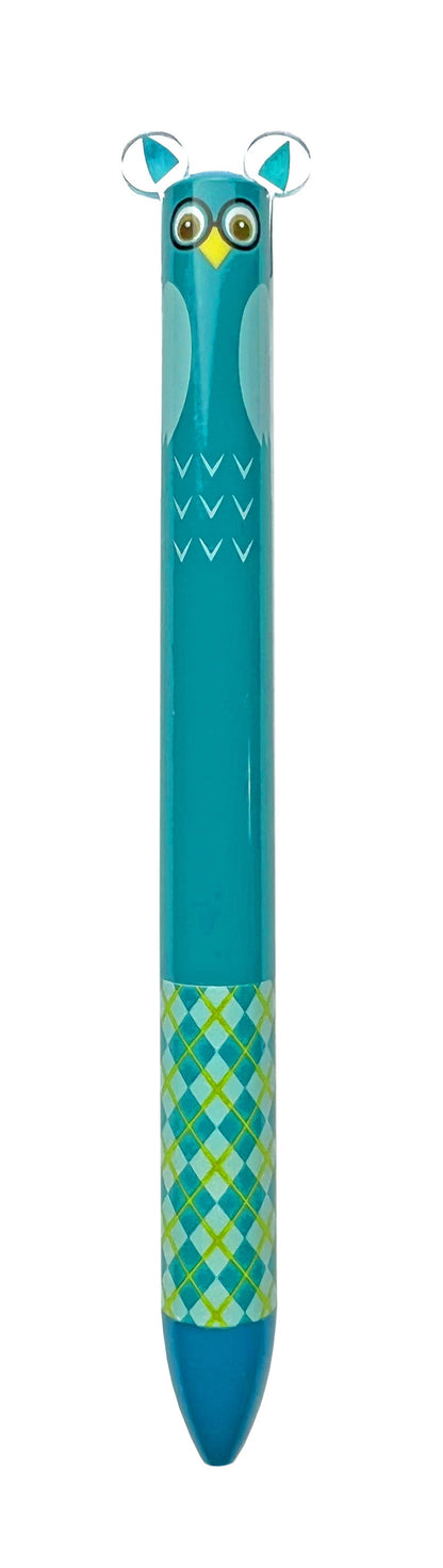 TWICE AS NICE WOODLAND 2 COLOR CLICK PEN - Owl