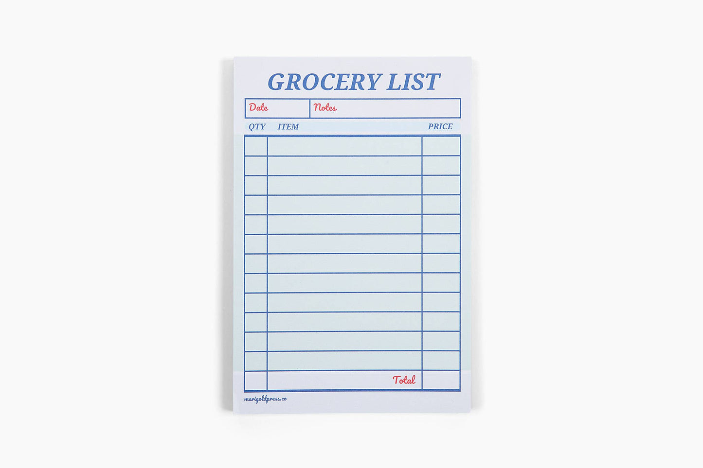 Guest Check Notepad Grocery List 