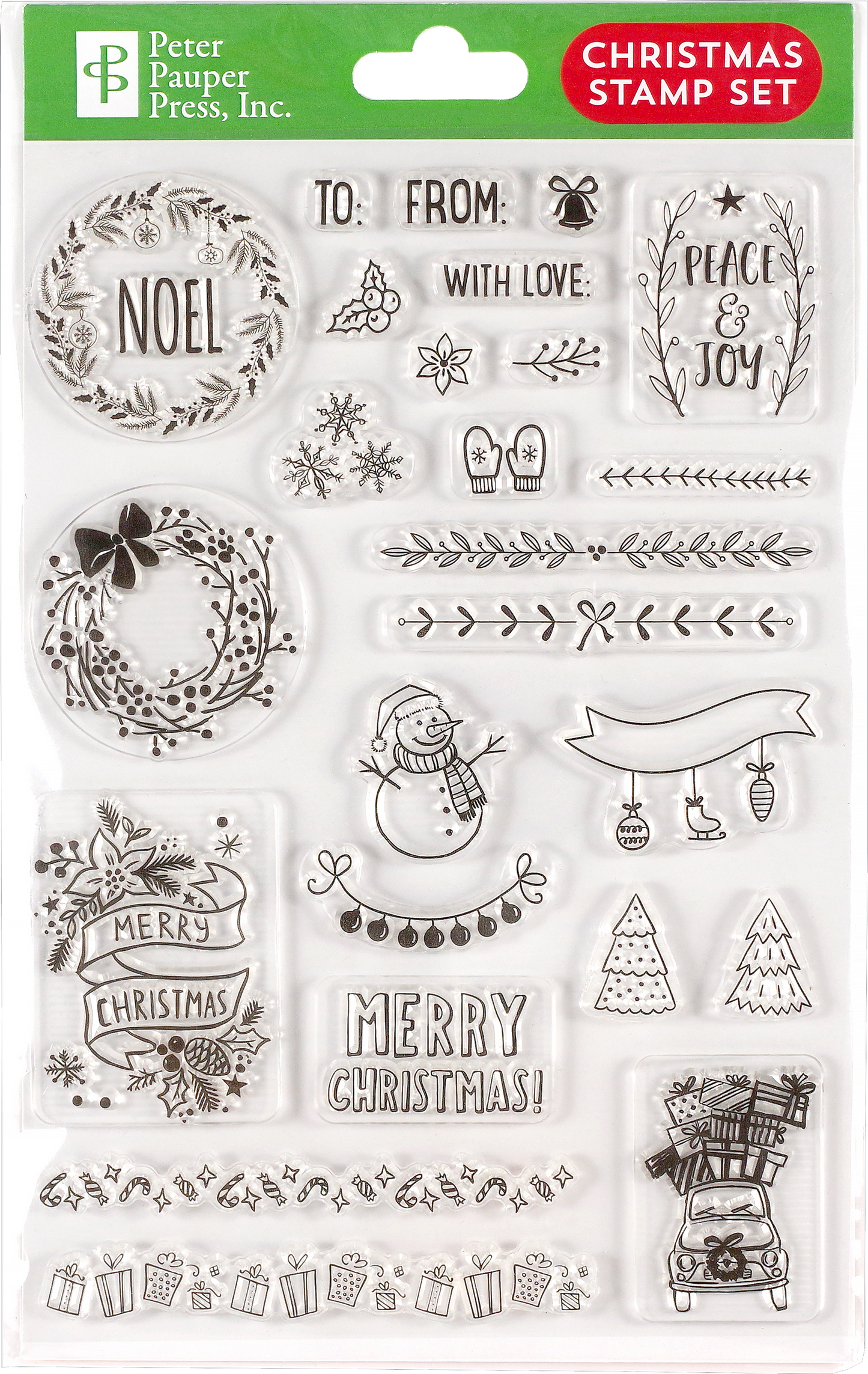 Christmas Clear Silicone Stamp Set