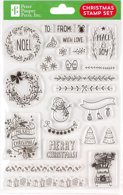 Christmas Clear Silicone Stamp Set