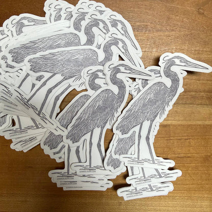 Great Blue Heron STICKER