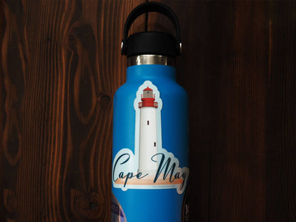 Cape May NJ Sticker with Cape May Lighthouse