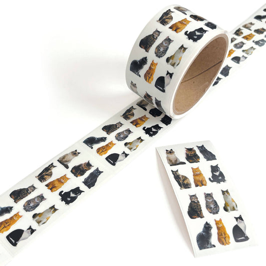 Mini Mixed Cats 2x4 Sticker Sheet