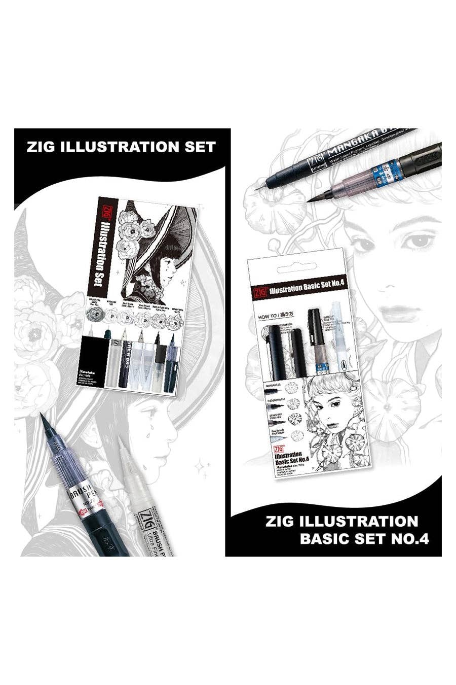 Zig® Illustration Drawing Sets