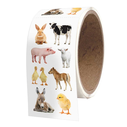 Baby Barnyard Animals 2x4 Sticker Sheet