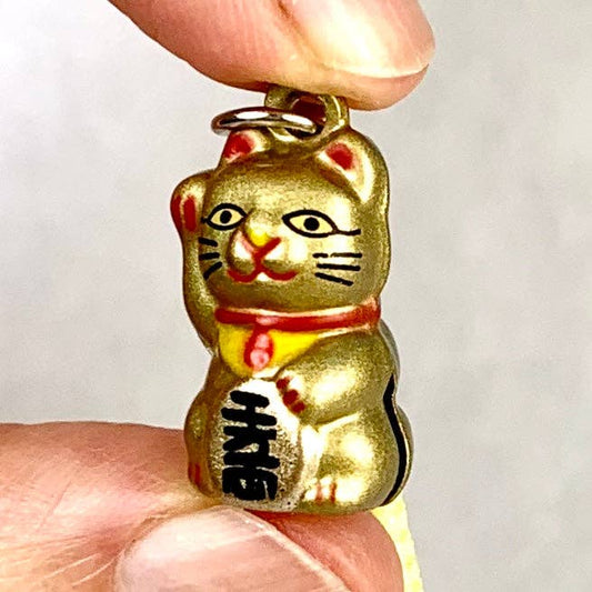 Bronze Lucky Cat Bell