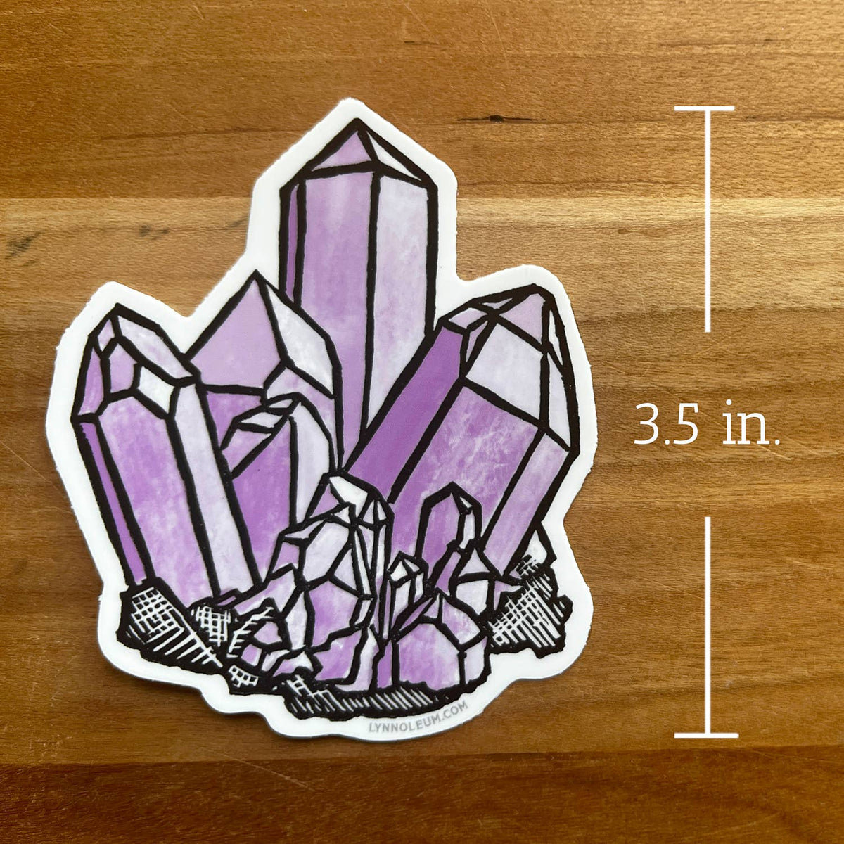 Darker Things - Crystals (Amethyst) STICKER