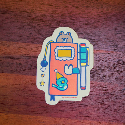 Vinyl Sticker (Holographic) Weekly Journal