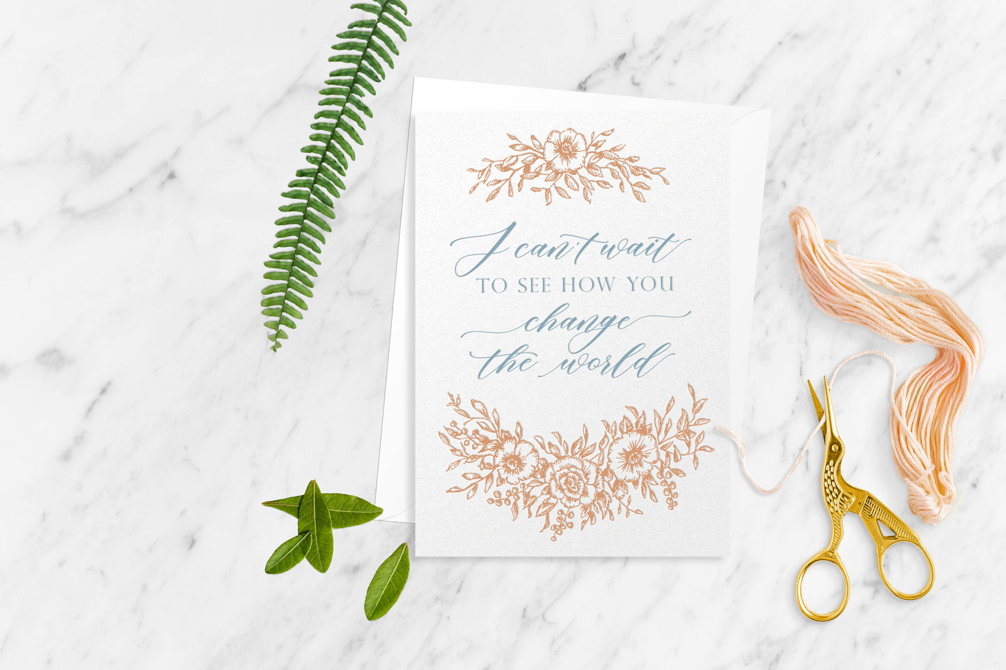 Change The World Letterpress Greeting Card