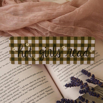 Hot Girls Read Watercolor Bookmark