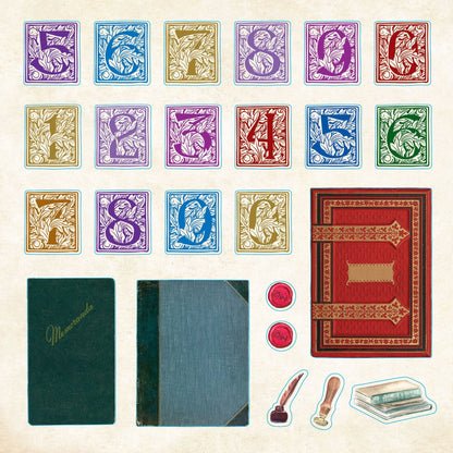 Bibliophilia Ephemera Sticker Book
