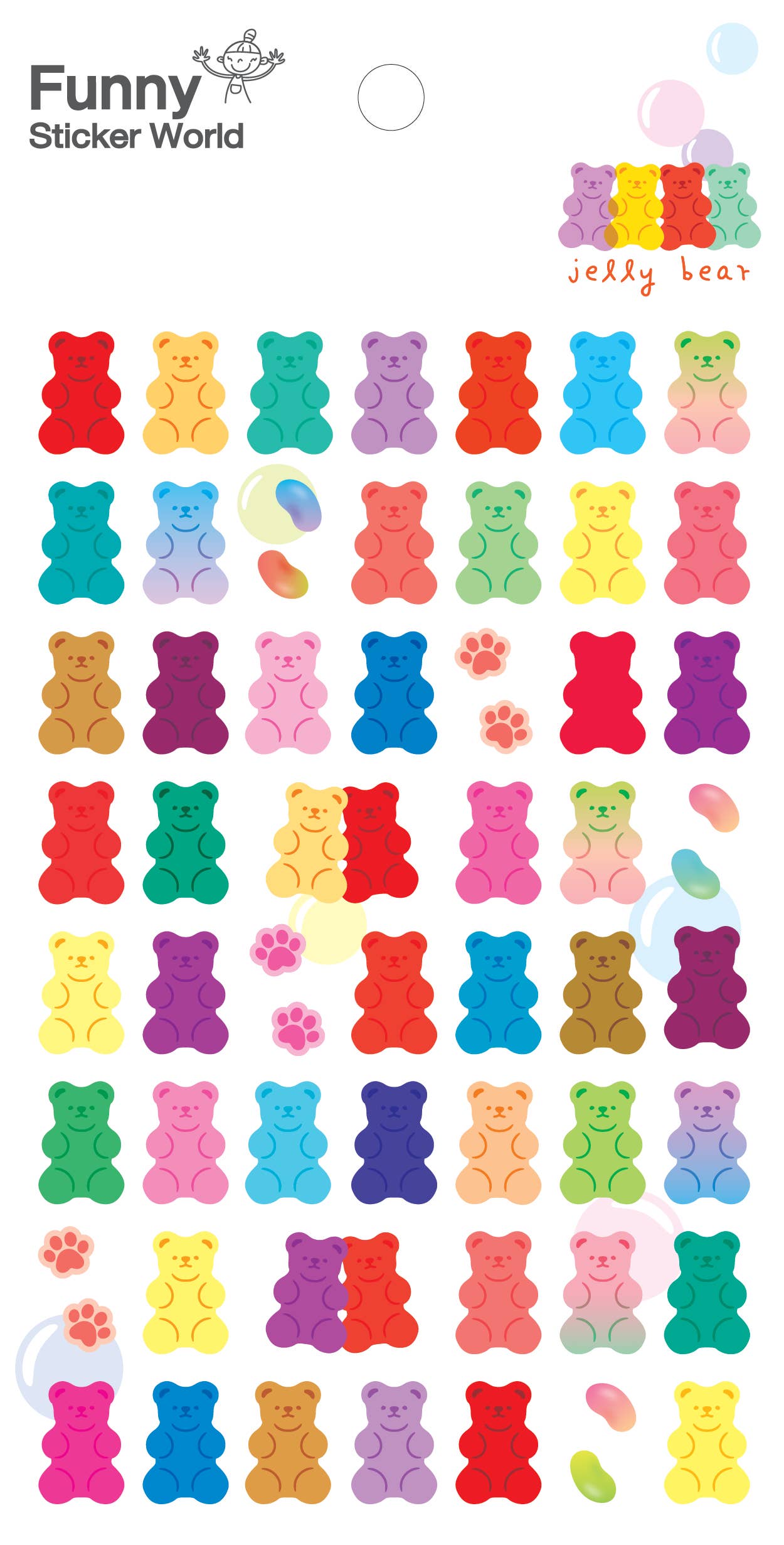 GUMMY BEAR STICKERS