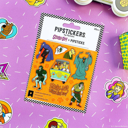 Glow-in-the-dark Scooby-Doo sticker pack, 20 pieces, character cutouts