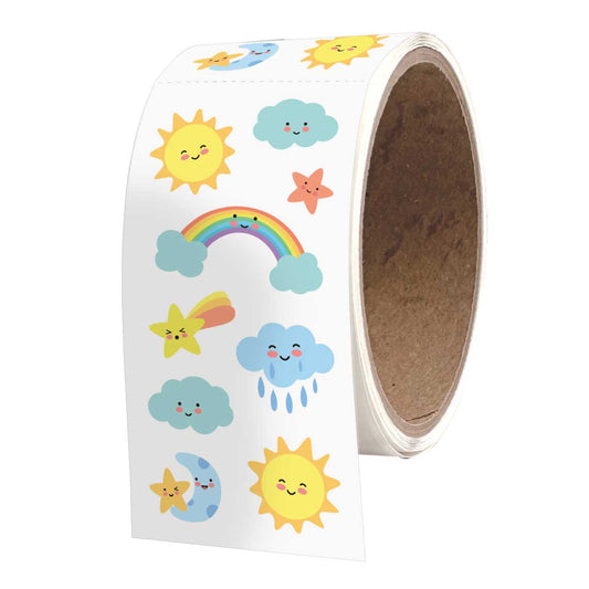 Kawaii Sky 2x4 Sticker Sheet