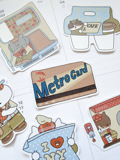 Kuboandlucy Stationery Co x Idiot Sandwich | Metro Card Vinyl Sticker