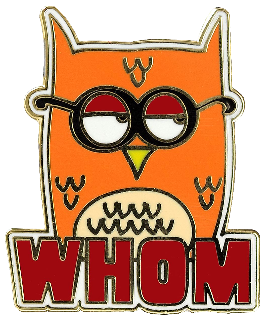 Whom Owl Enamel Pin