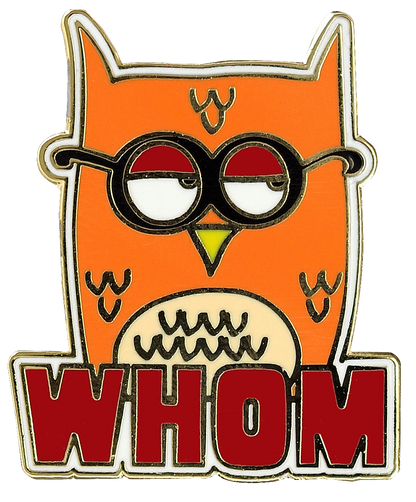 Whom Owl Enamel Pin