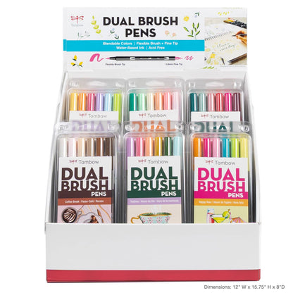 Dual Brush Pen 6-Pack Set (Happy Hour)