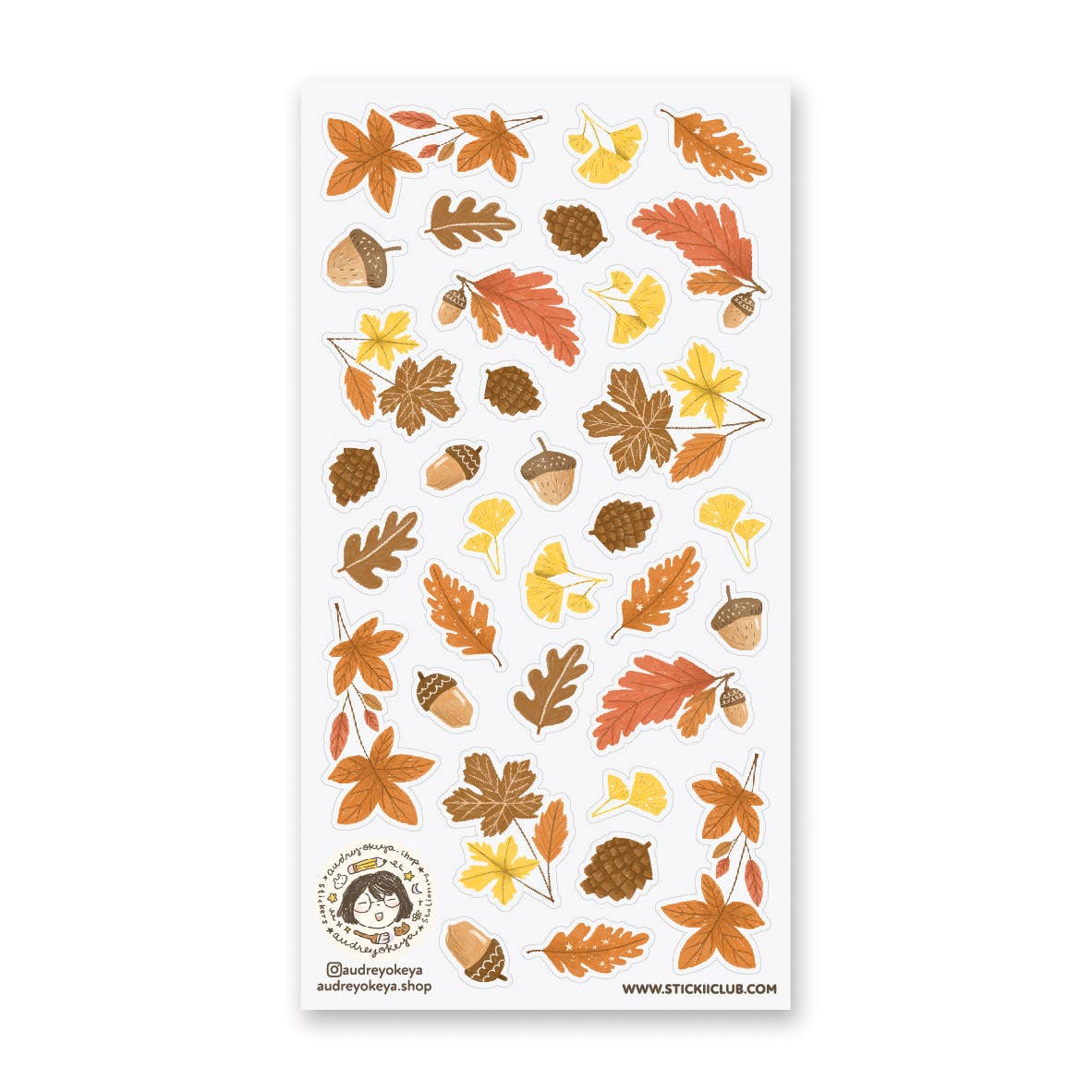 Fall Flora Sticker Sheet