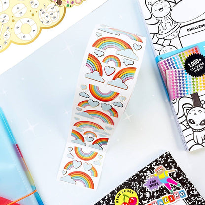 Heavenly Rainbows Stickers On The Roll