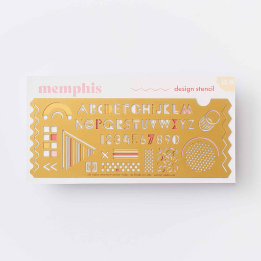 Memphis Design Stencil, Playful Creative Drawing