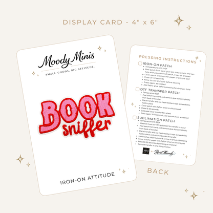 Book Sniffer Embroidered Patch