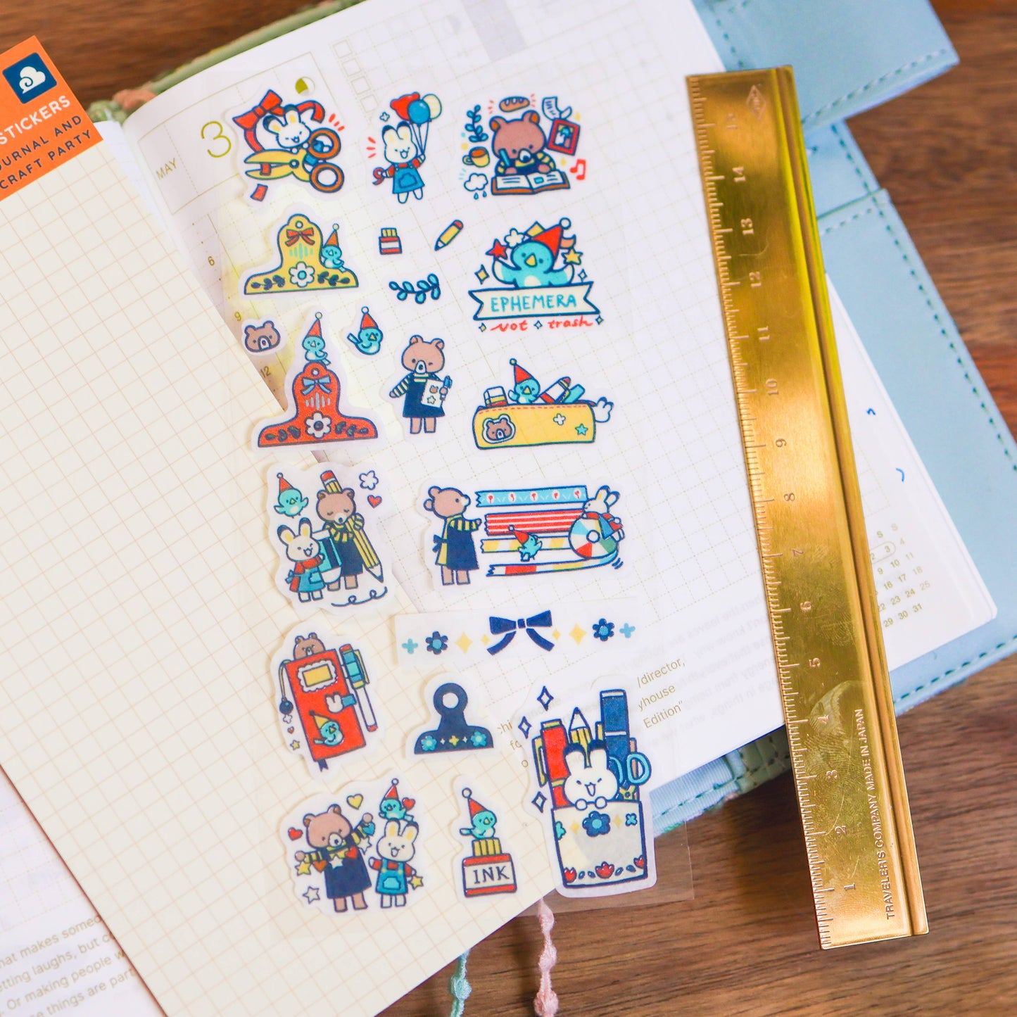 Sticker Sheet (Washi) - Journal and Craft Party