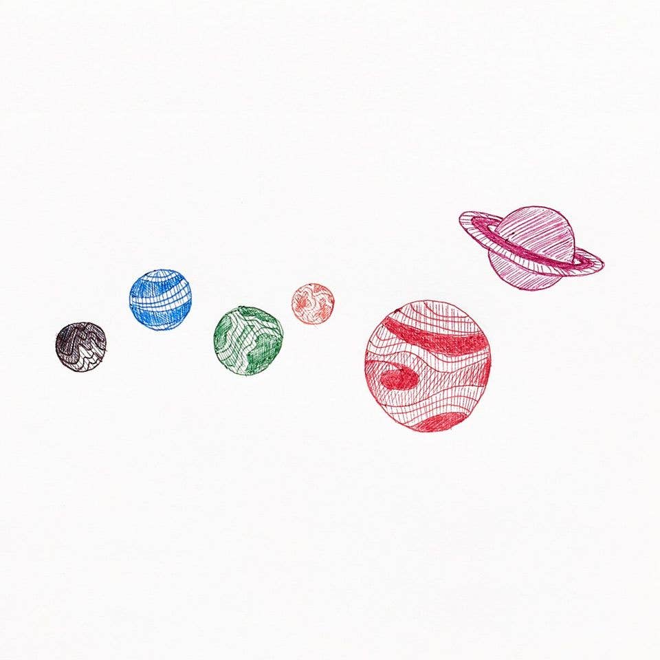 Astronaut: 6 Click Pen (Assorted Colors)