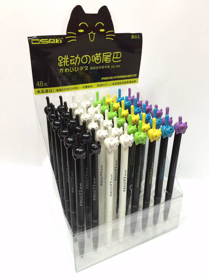 Cat Tail Retractable Gel Pen