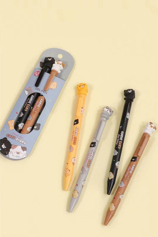 Cat Diary Double Gel Pen