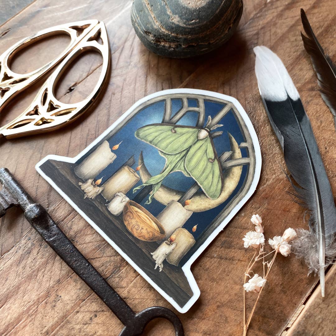 Luna Moth Sticker