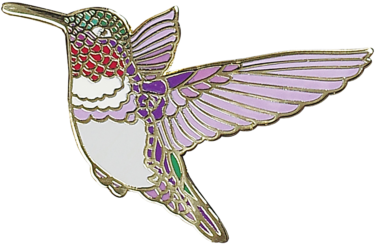 Hummingbird Enamel Pin