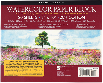 Studio Series Watercolor Paper Block