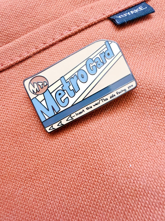 Kuboandlucy x Idiot Sandwich | Metro Card Soft Enamel Pin