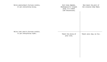 642 Tiny Things to Write About