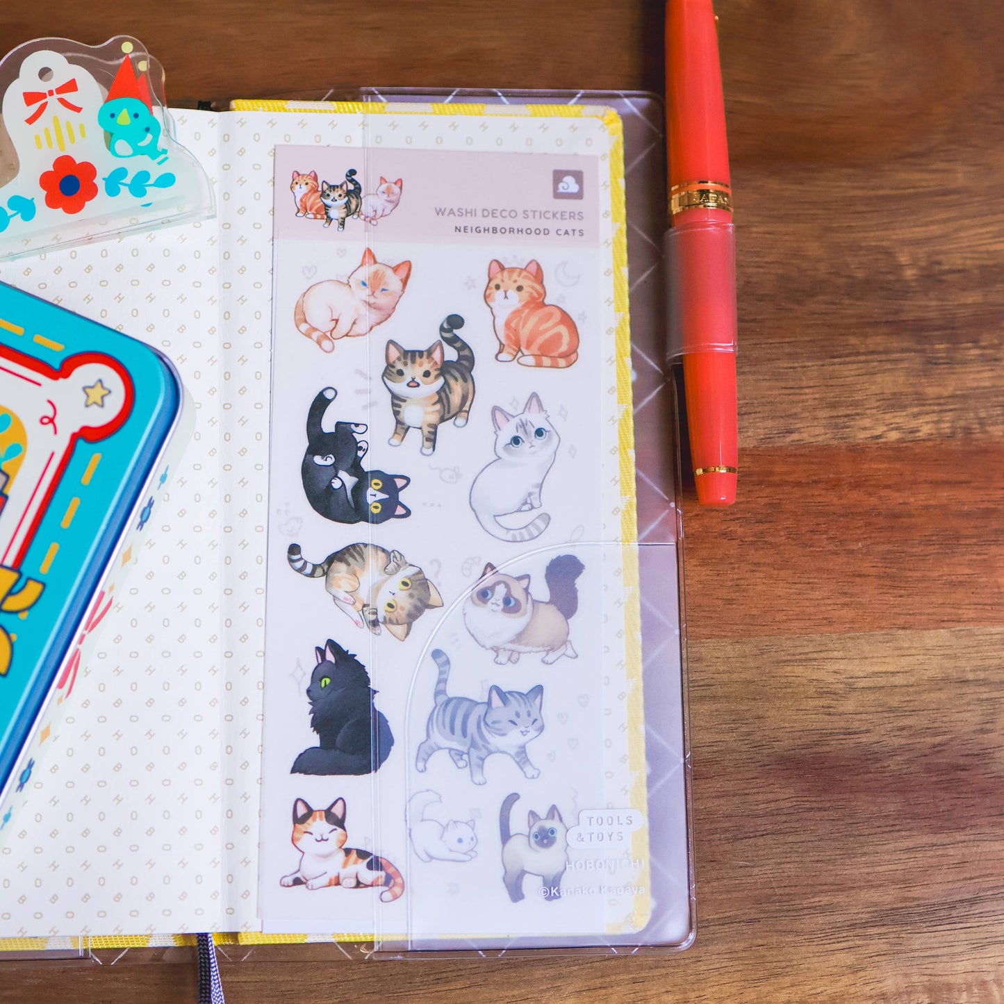 Sticker Sheet (Washi) - Neighborhood Cats