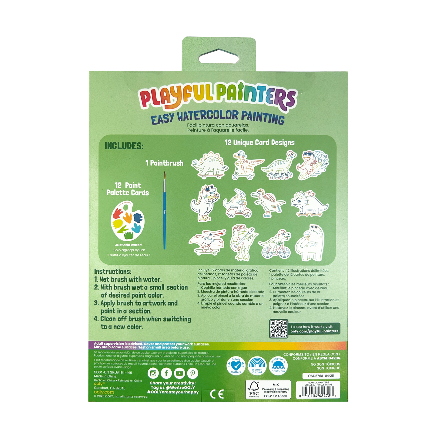 Playful Painters: Easy Watercolor Painting Kit - Chills & Th